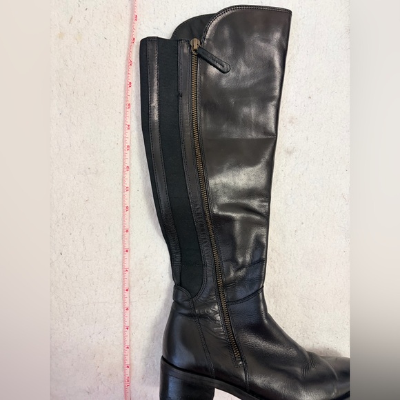 Clarks Black Over the Knee Boots Leather size 8 - Picture 5 of 6